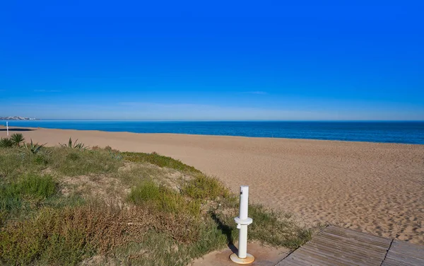 Valldigna Tavernes Beach Földközi Tenger Spanyolország Valencia — Stock Fotó