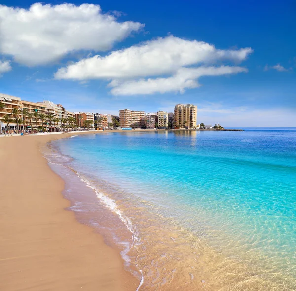 Playa Del Cura Strand Torrevieja Von Alicante Spanien Der Costa — Stockfoto