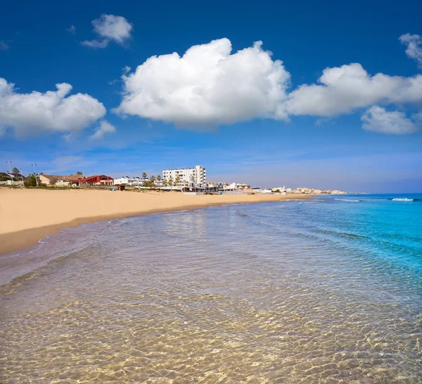 Playa Mata Strandtól Torrevieja Alicante Spanyolországban Costa Blanca — Stock Fotó
