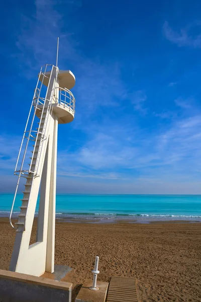 Пляж Playa Mata Торревьехе Аликанте Испании Коста Бланке — стоковое фото