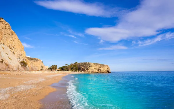 Bol Nou 还在阿利坎特的 Villajooosa 海滩也西班牙的 Vilajoiosa 西班牙科斯塔布兰卡的 Vilajoiosa — 图库照片