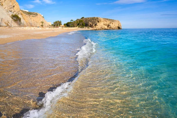 Bol Nou Também Bon Nou Praia Villajoyosa Alicante Também Vilajoiosa — Fotografia de Stock