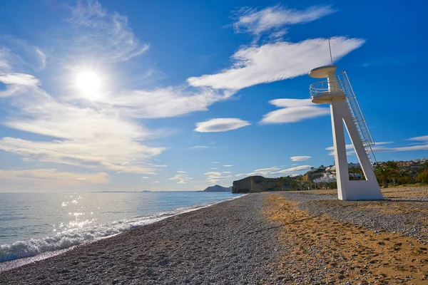 Paradis Vagy Paraiso Strand Playa Vila Joiosa Alicante Spanyolország Costa — Stock Fotó