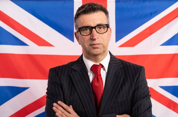 English UK businessman with suit — Stock Photo, Image