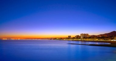 Castellon benicassim plaj gün batımı