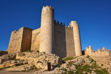 Alcala de Chivert Castellon 'daki Xivert kalesi.