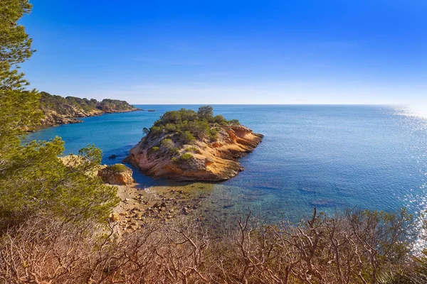 Ametlla L'ametlla de mar spiaggia illot — Foto Stock