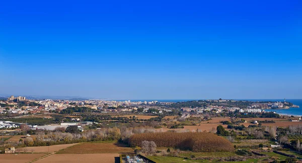 Altafulla letecké Panorama v Tarragona — Stock fotografie