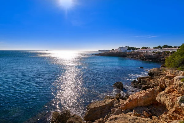 Strand von Cala Calafato ametlla de mar — Stockfoto