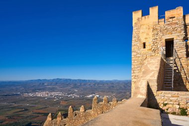 Alcala de Chivert Castellon 'daki Xivert kalesi.