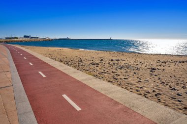 Platja la Riera beach Cambrils Tarragona clipart