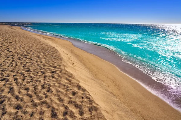 Plaża Platja de Cavet Cambrils Tarragona — Zdjęcie stockowe