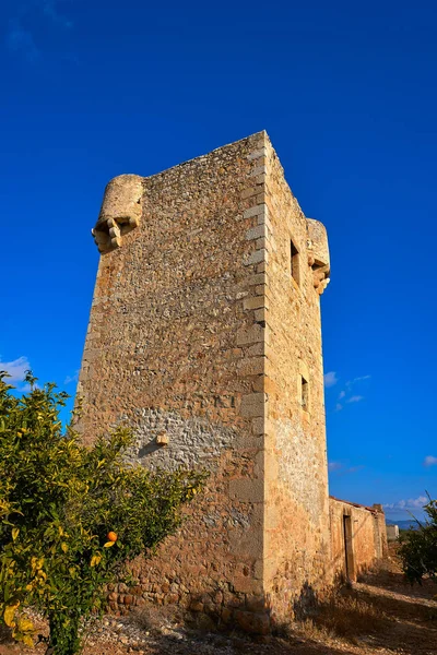 Torre di Guardia Gats vigia Cabanes Castellon — Foto Stock