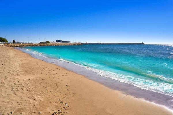 Plaża Platja la Riera Cambrils Tarragona — Zdjęcie stockowe