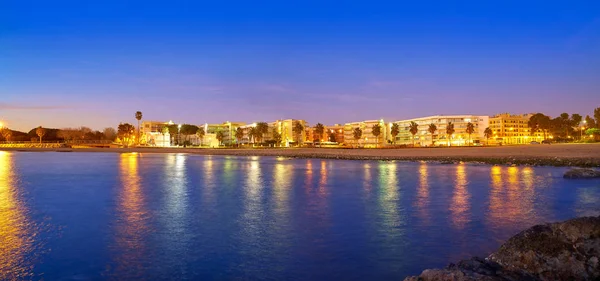 Cambrils plage coucher de soleil à Tarragone — Photo