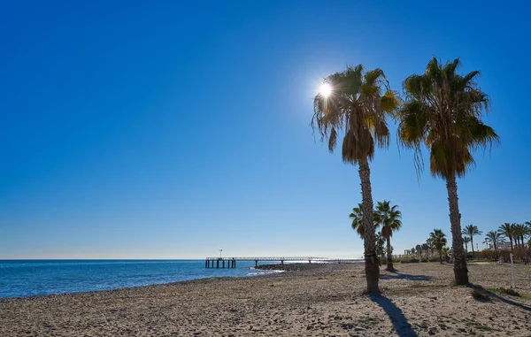 Fall stranden playa i Xilxes också Chilches — Stockfoto