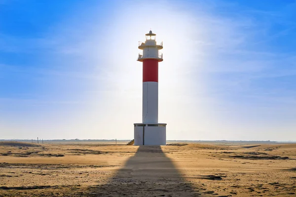 Maják Delta del Ebro Punta del Fangar — Stock fotografie