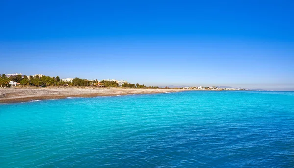 Gevallen van strand playa in Xilxes ook Chilches — Stockfoto