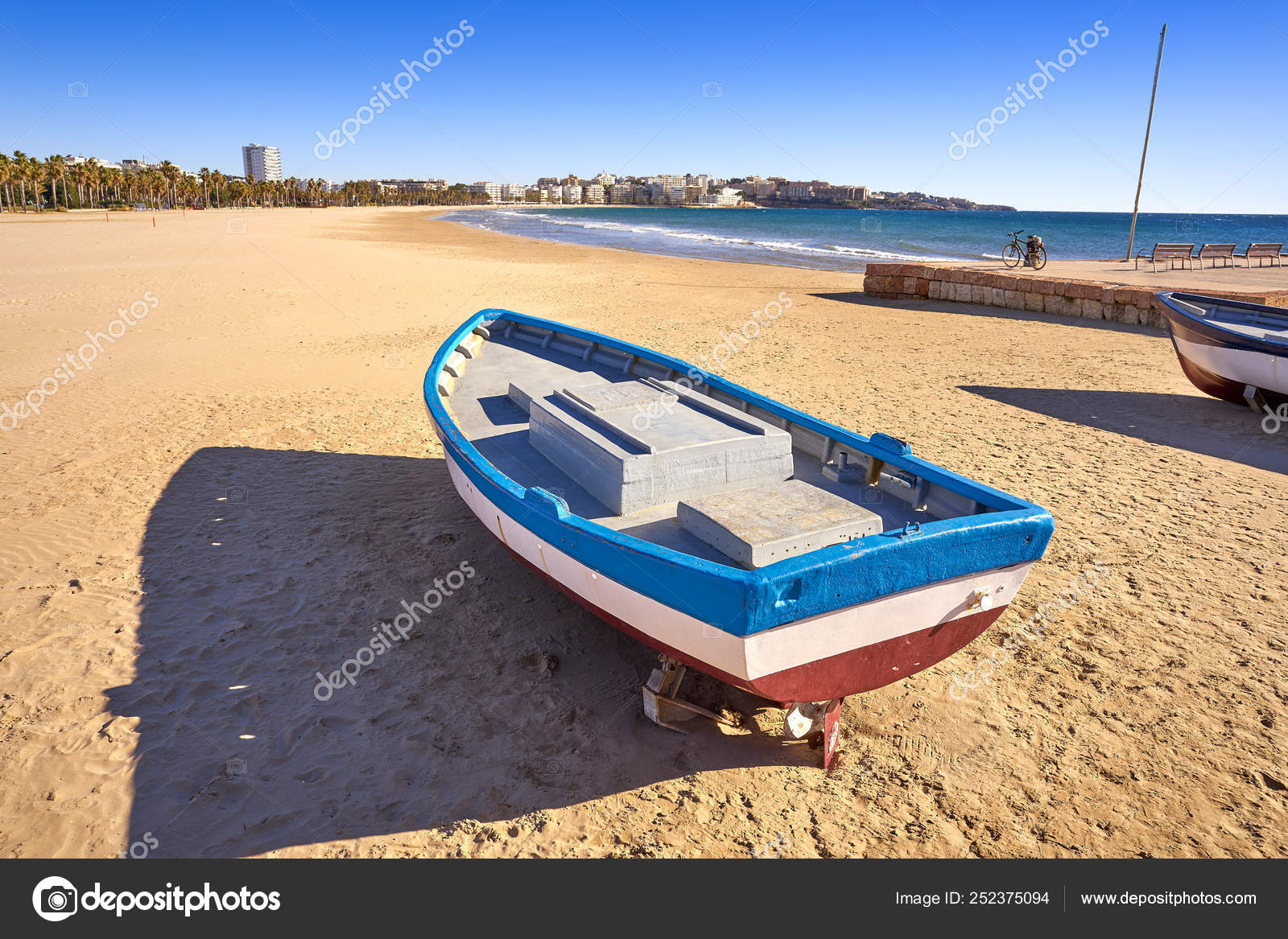 Salou Beach Llevant Levante Platja Tarragona Stock Photo
