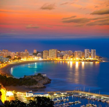 Oropesa de Mar Plajı La Concha Günbatımı