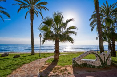 Oropesa de Mar plaj mozaik tezgah Parkı