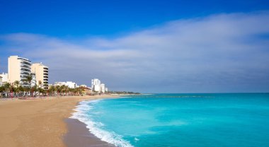 Castellon 'daki Vinaroz Playa del Forti plajı