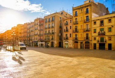 Tarragona Plaza yazı tipi Meydanı Catalonia