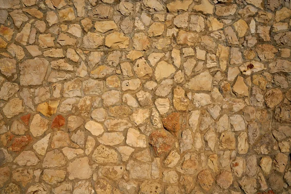 Muro di muratura muro di pietra nel Mediterraneo — Foto Stock