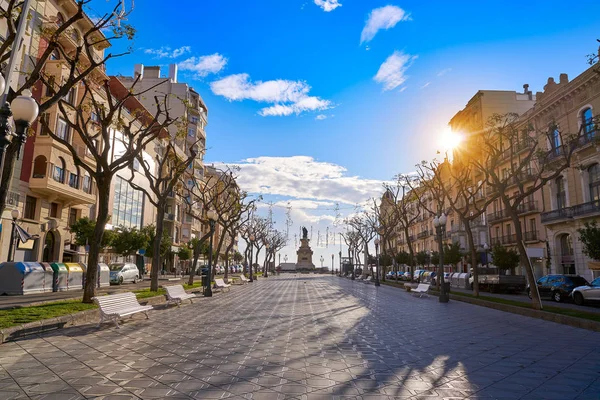 Rambla Nova em Tarragona da Catalunha — Fotografia de Stock