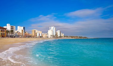 Castellon 'daki Vinaroz Playa del Forti plajı