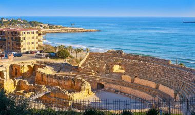 Amphitheater roman in Tarragona Catalonia clipart
