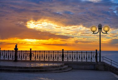 Tarragona balkon Avrupa gündoğumu