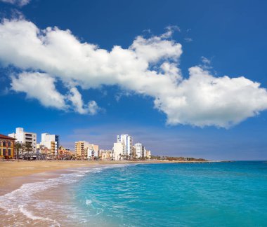 Castellon 'daki Vinaroz Playa del Forti plajı