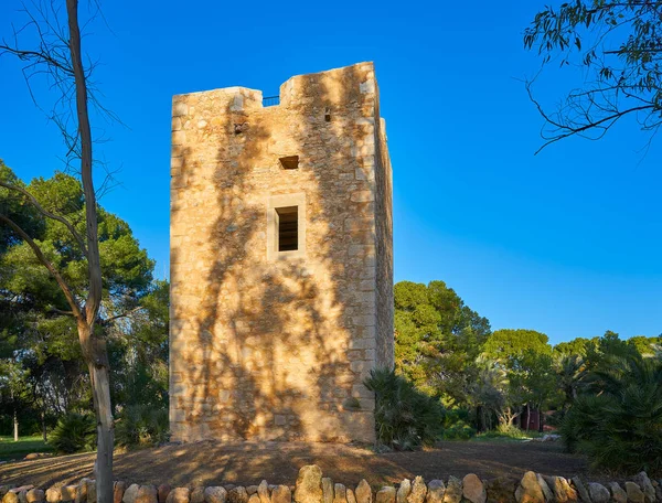 Torre la Sal Vigia Kulesi Castellon 'u terk ediyor — Stok fotoğraf