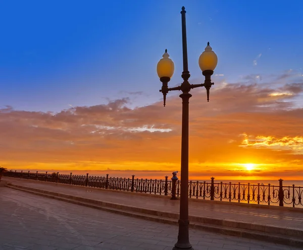 Tarragona balkon van Europa bij zonsopgang — Stockfoto