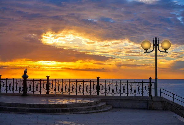 Tarragona Balcone d'Europa all'alba — Foto Stock