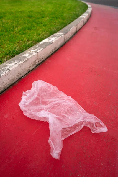 Έννοια της ρύπανσης από πλαστικά σκουπίδια — Φωτογραφία Αρχείου