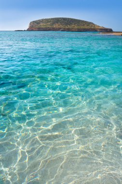 Ibiza Cala Comte conta plaj Balearics