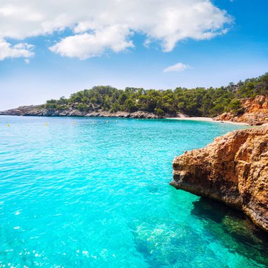 Balear'da Ibiza Cala Salada ve Saladeta