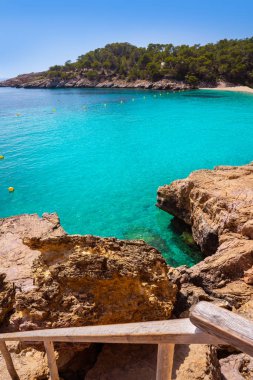 Balear'da Ibiza Cala Salada ve Saladeta