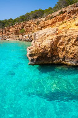 Balear'da Ibiza Cala Salada ve Saladeta
