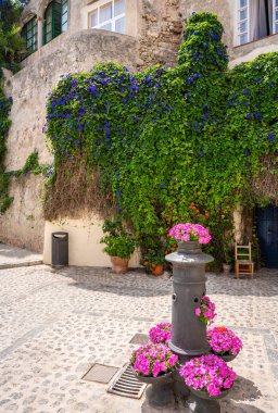 Ibiza Eivissa downtown Dalt Vila facades