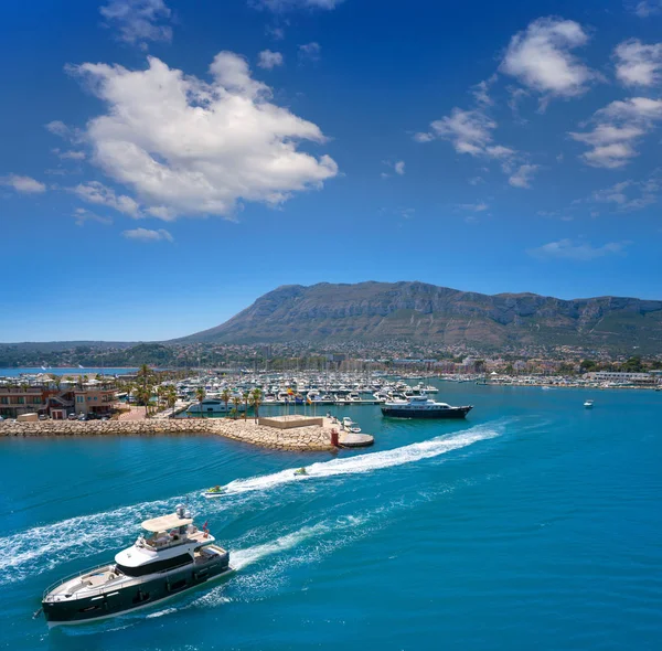 Denia skyline in alicante spanien — Stockfoto