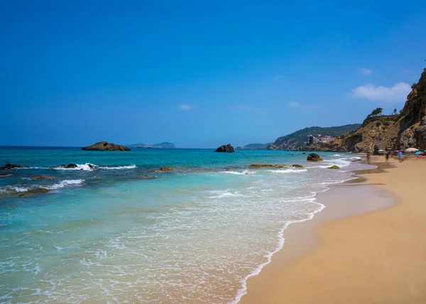 Ibiza beach Aigua blanca in Santa Eulalia — ストック写真