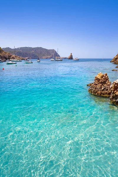 Cala benirras strand van Ibiza in Sant Joan — Stockfoto