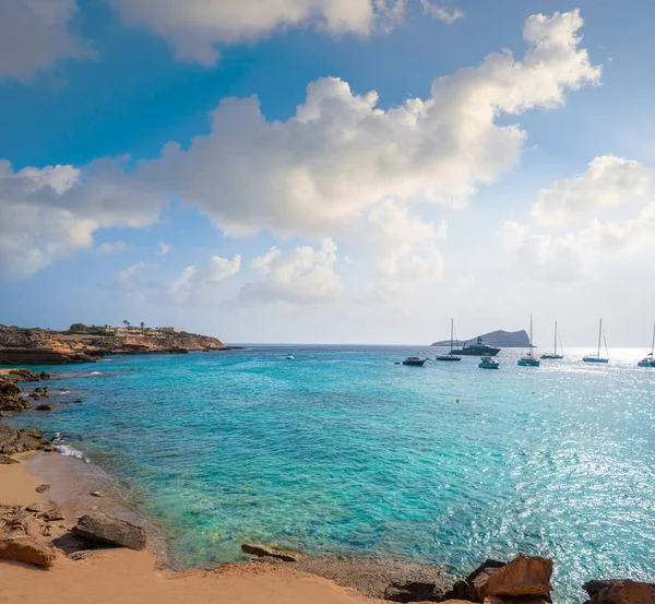 Ibiza Cala Comte conta beach Balearics — Stock Photo, Image
