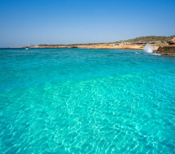 Ibiza Cala Comte conta beach Baleari — Foto Stock