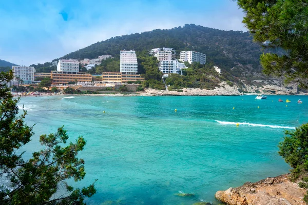 Stranden Ibiza Cala Llonga i Santa Eulalia — Stockfoto