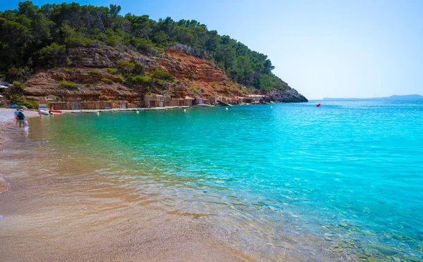 Ibiza cala Salada i Saladeta w balearics — Zdjęcie stockowe