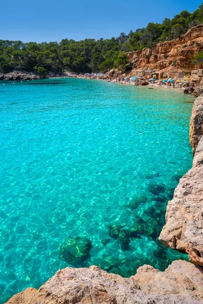 Ibiza cala Salada i Saladeta w balearics — Zdjęcie stockowe